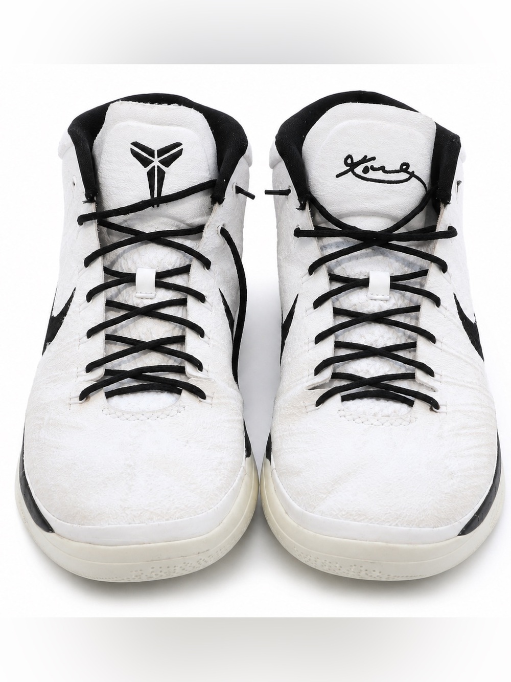Nike Kobe A.D. Mid TB Shoes 12 White Black Basketball 942521-101